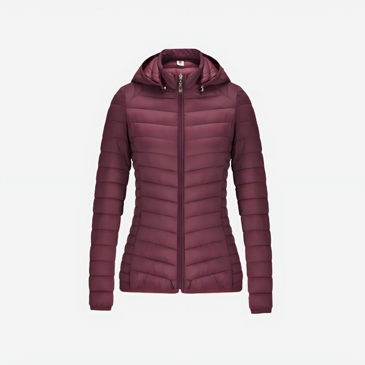 Chaqueta de moda acolchada y ultraligera para mujer. Ideal para exteriores, otoño e invierno.