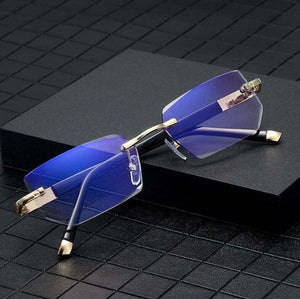 Gafas multifocales unisex con enfoque automático para lectura, ofrecen protección UV.