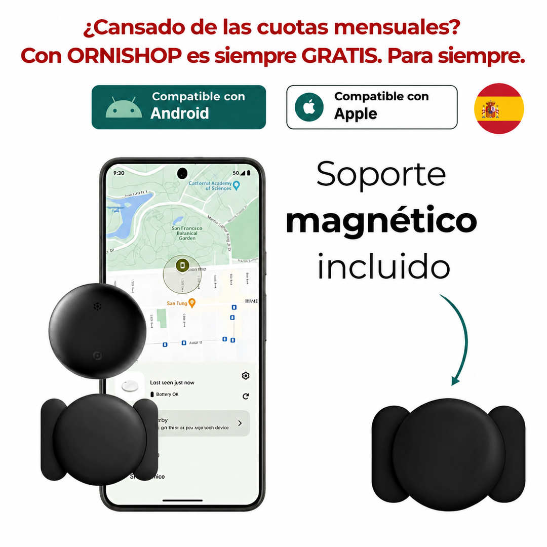 Niña jugando felizmente con su rastreador GPS. Seguridad infantil discreta y eficaz.