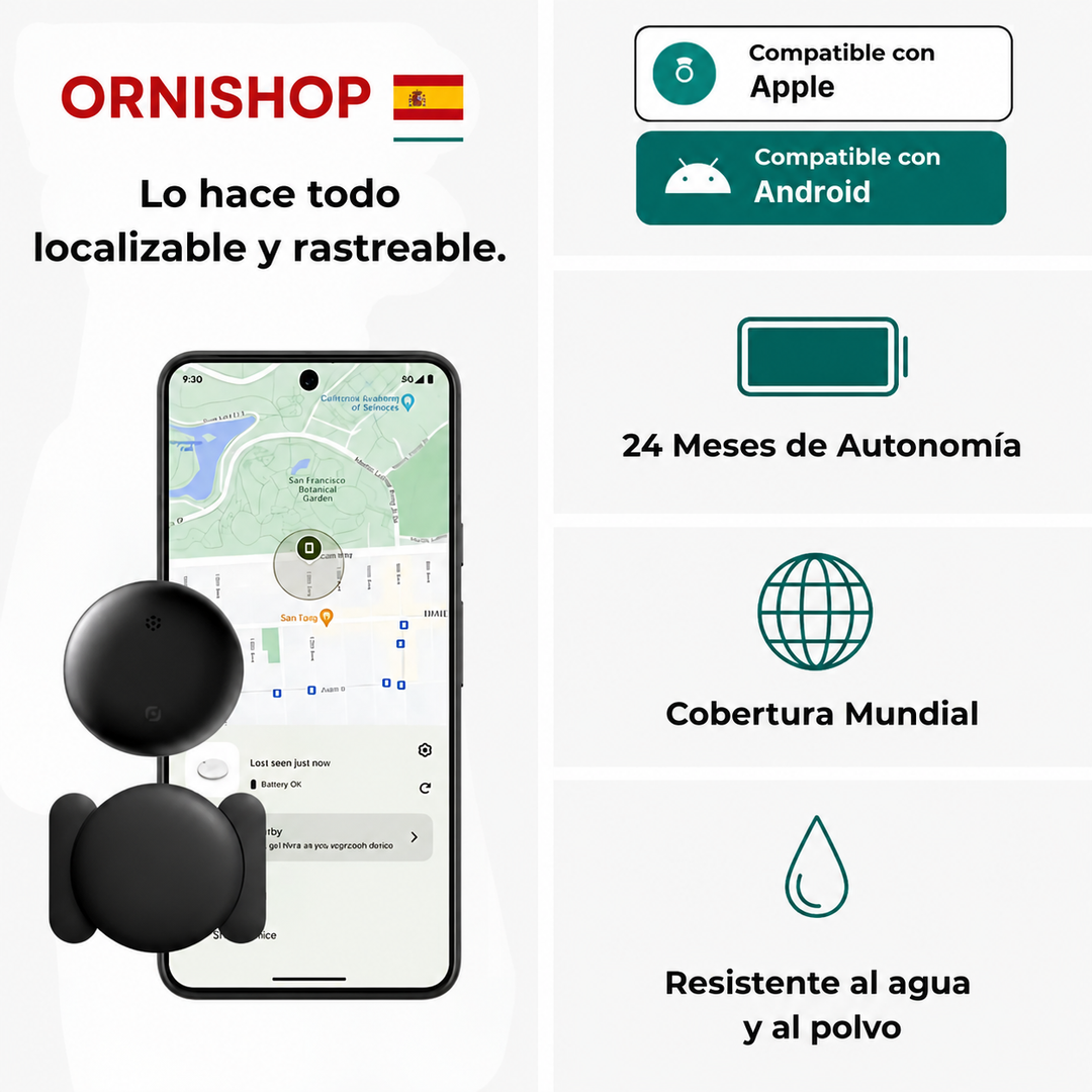 Localizador GPS avanzado para tercera edad, conexión móvil para seguimiento familiar.