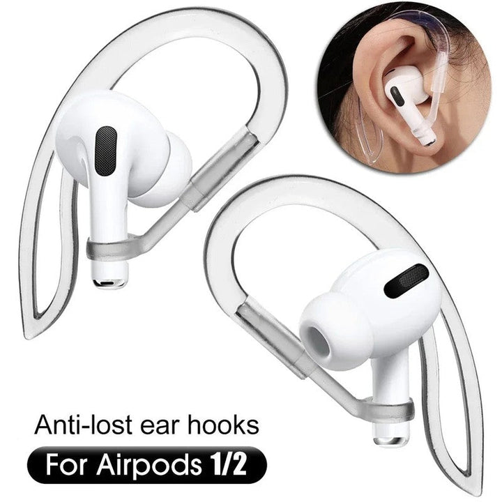 Soporte de oreja ergonómico y ajustable para auriculares inalámbricos, perfecto para actividades.