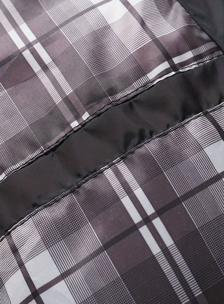 Chaqueta acolchada hombre, cuello mao, moda masculina para invierno y entretiempo.