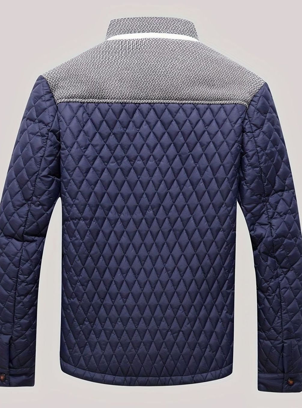 Chaqueta casual de invierno para hombre, acolchada, cuello mao, muy abrigadora.
