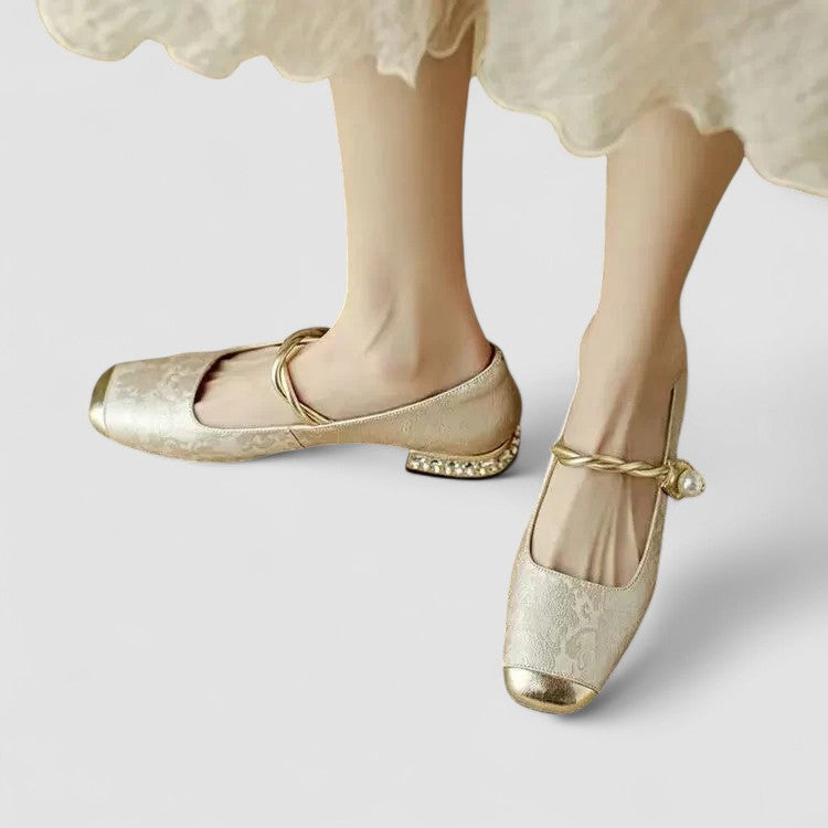 Zapatos elegantes Mary Jane para mujer, ofrecen soporte ortopédico avanzado y comodidad para pies sanos.