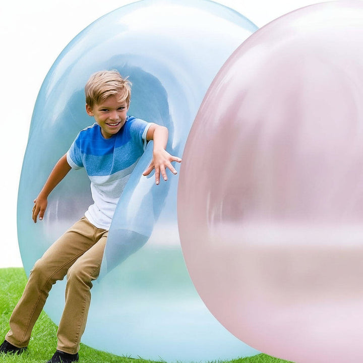 Pelota burbuja inflable gigante, fácil de usar. Ideal para juego activo de niños al aire libre.