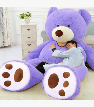 Oso de peluche gigante suave al tacto, muñeco XXL para abrazos reconfortantes.