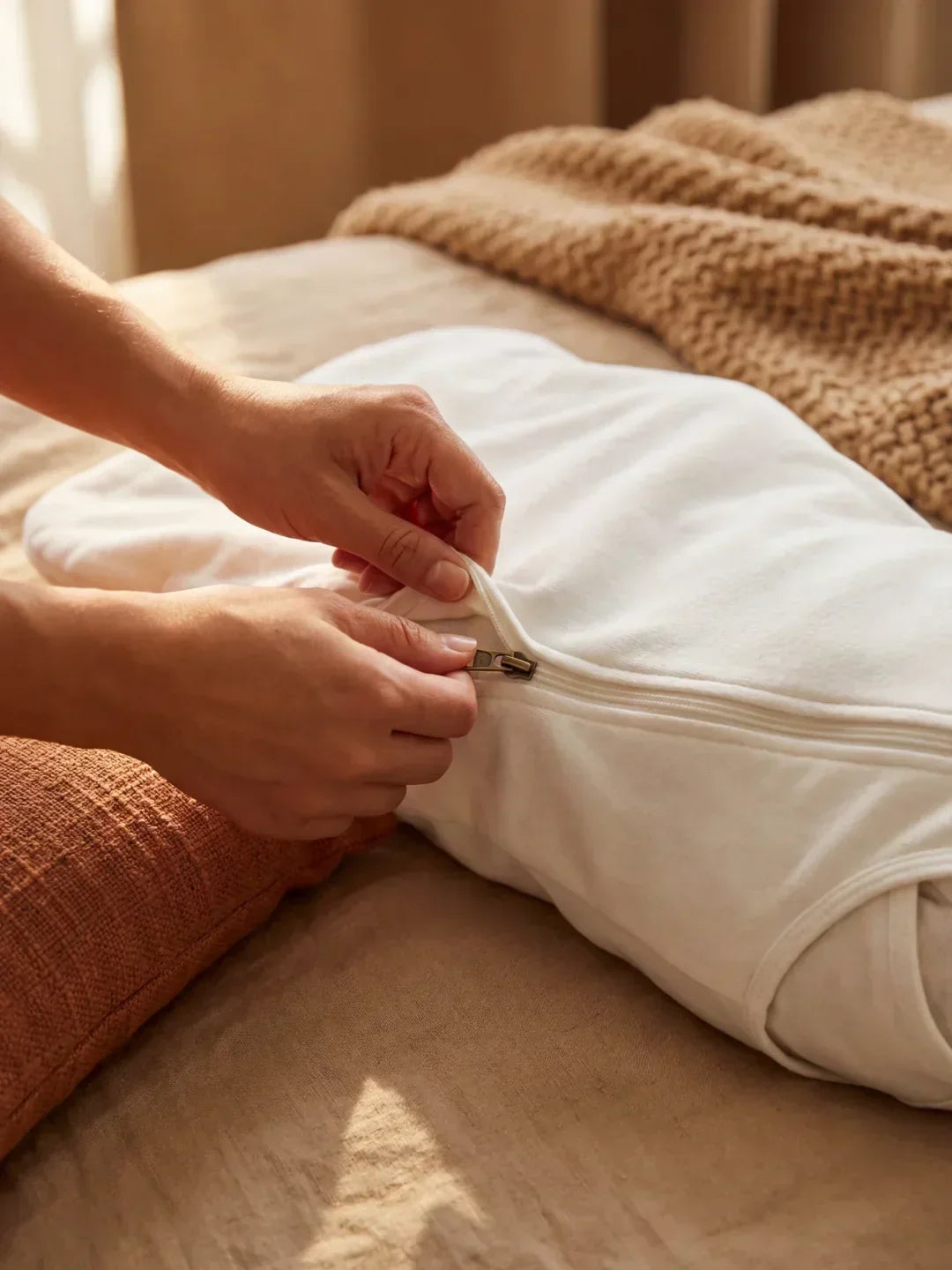 Saco de dormir versátil de bambú 1.0 TOG. Adaptable para diferentes ambientes de sueño del bebé.
