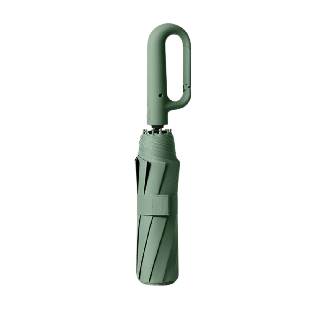 Paraguas automático unisex con filtro UV, protección solar y cortavientos para todo clima.