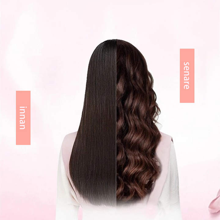 Peina tu cabello con el rizador automático inalámbrico, logrando rizos de salón de forma sencilla y rápida.