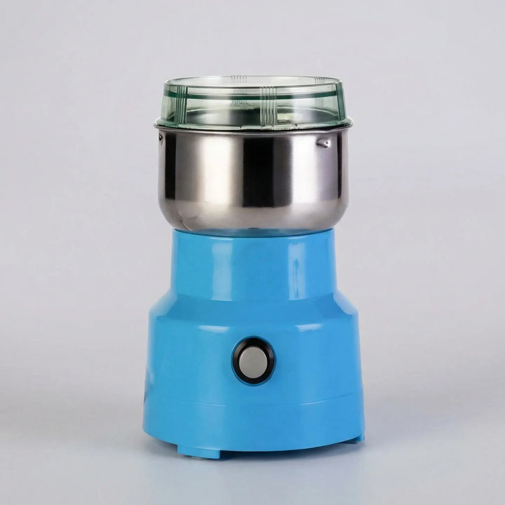 Molinillo eléctrico versátil para moler especias, café, granos y frutos secos rápidamente en la cocina.