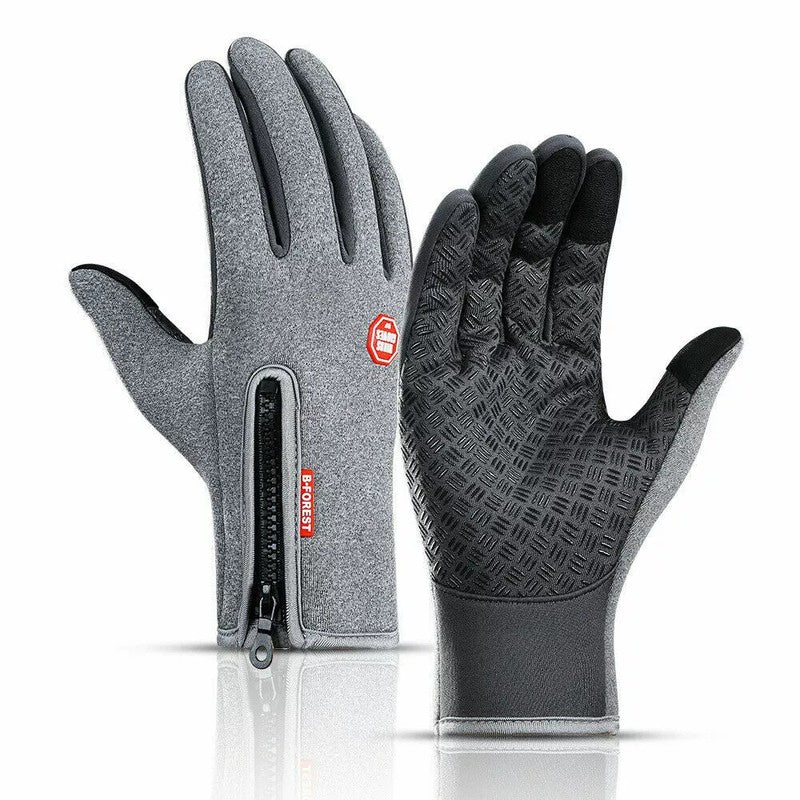 Guantes cálidos de invierno unisex para ciclismo y exterior. Con función táctil y palma antideslizante.