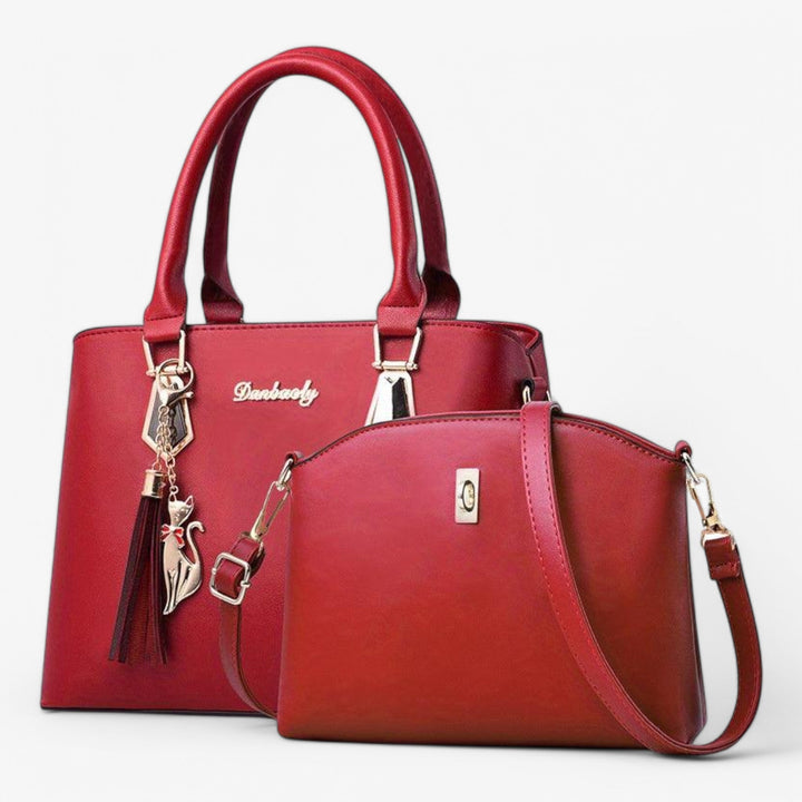 Monedero/cartera a juego del set de bolsos de polipiel para mujer. Diseño compacto y funcional para tus tarjetas y monedas.