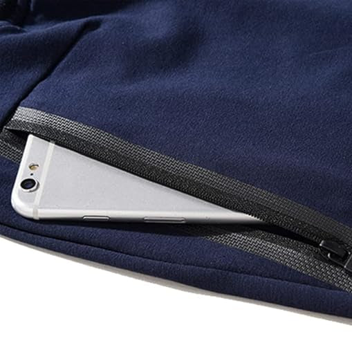 Shorts de hombre de algodón con bolsillos de cremallera, ideales para la comodidad diaria y el verano.