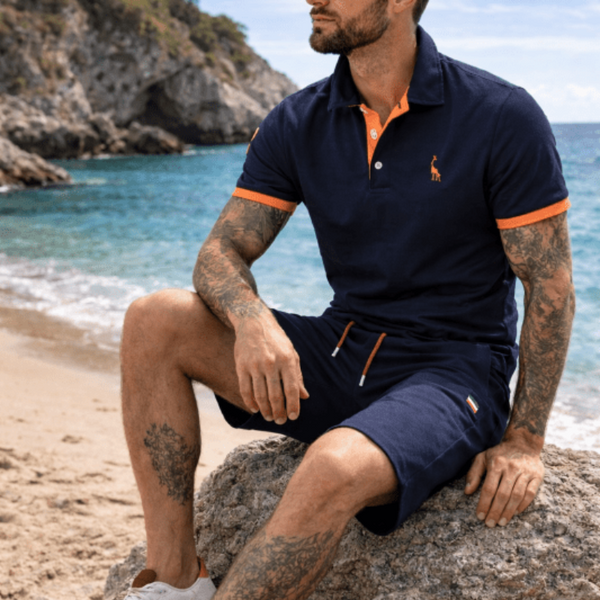 Pantalones de hombre de algodón, perfectos para el verano, con bolsillos de cremallera ajustables.