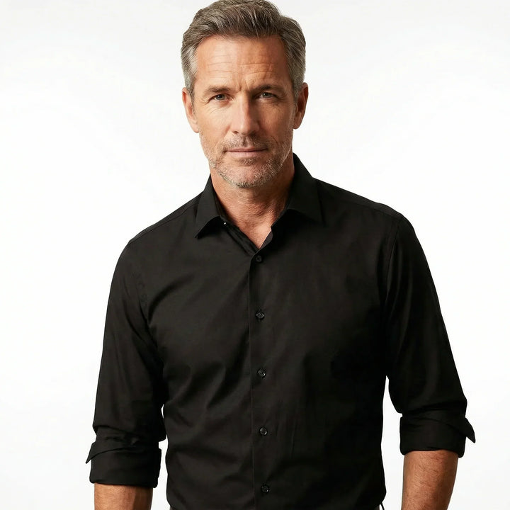 Camisa antiarrugas de cuidado fácil para hombre. Siempre impecable, ahorra tiempo y luce profesional.