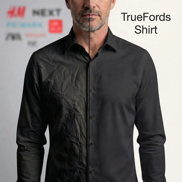 Camisa de alto rendimiento para hombre. Antiarrugas, sin planchado y elástica para confort diario.