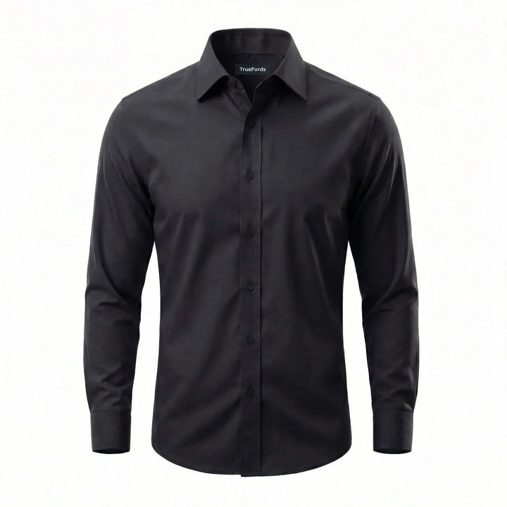 Camisa de viaje para hombre, sin planchado. Antiarrugas y cuidado fácil, perfecta para negocios.