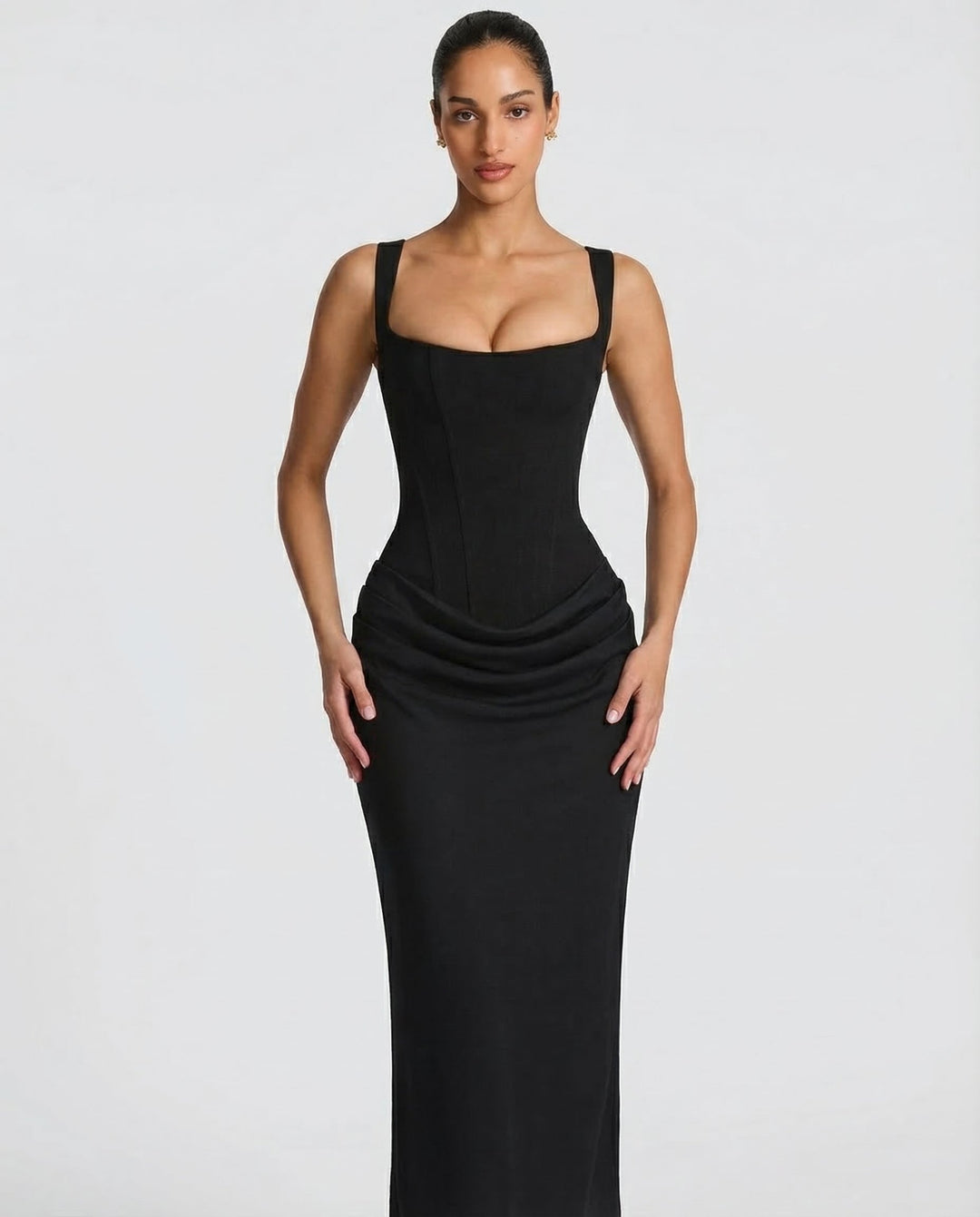 Vestido de fiesta mujer, maxi con corsé para una silueta elegante y definida.