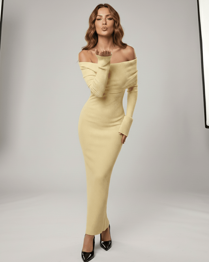 Vestido formal mujer, maxi, escote y silueta estilizada. Noche y ocasiones.