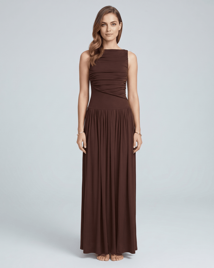 Vestido maxi Aurea casual chic, sin mangas. Muy cómodo y perfecto para el verano.
