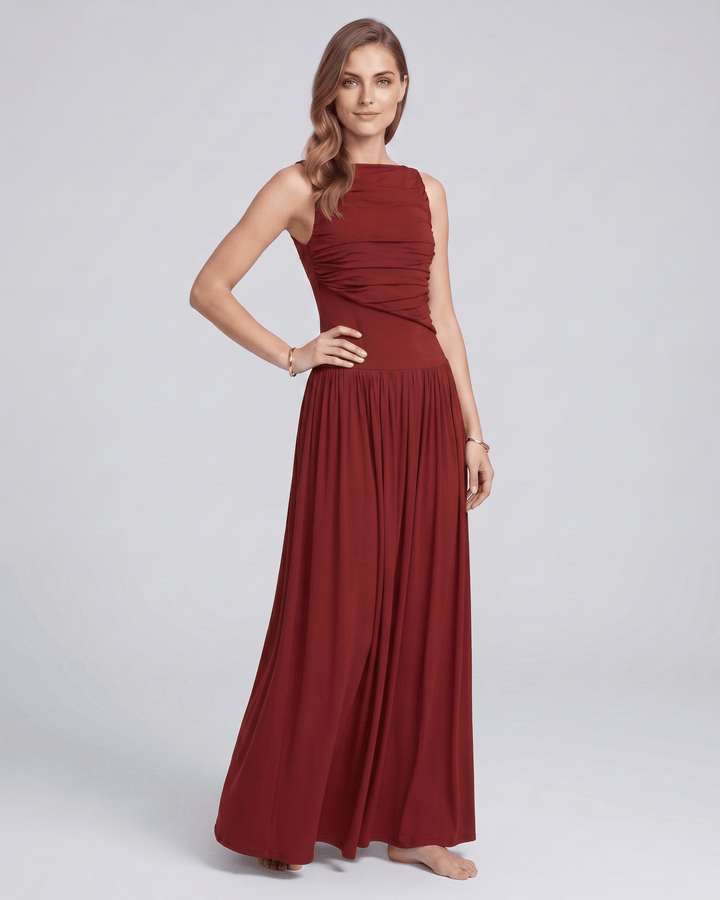Vestido maxi de verano Aurea para mujer, fluido y cómodo. Estilo casual chic.