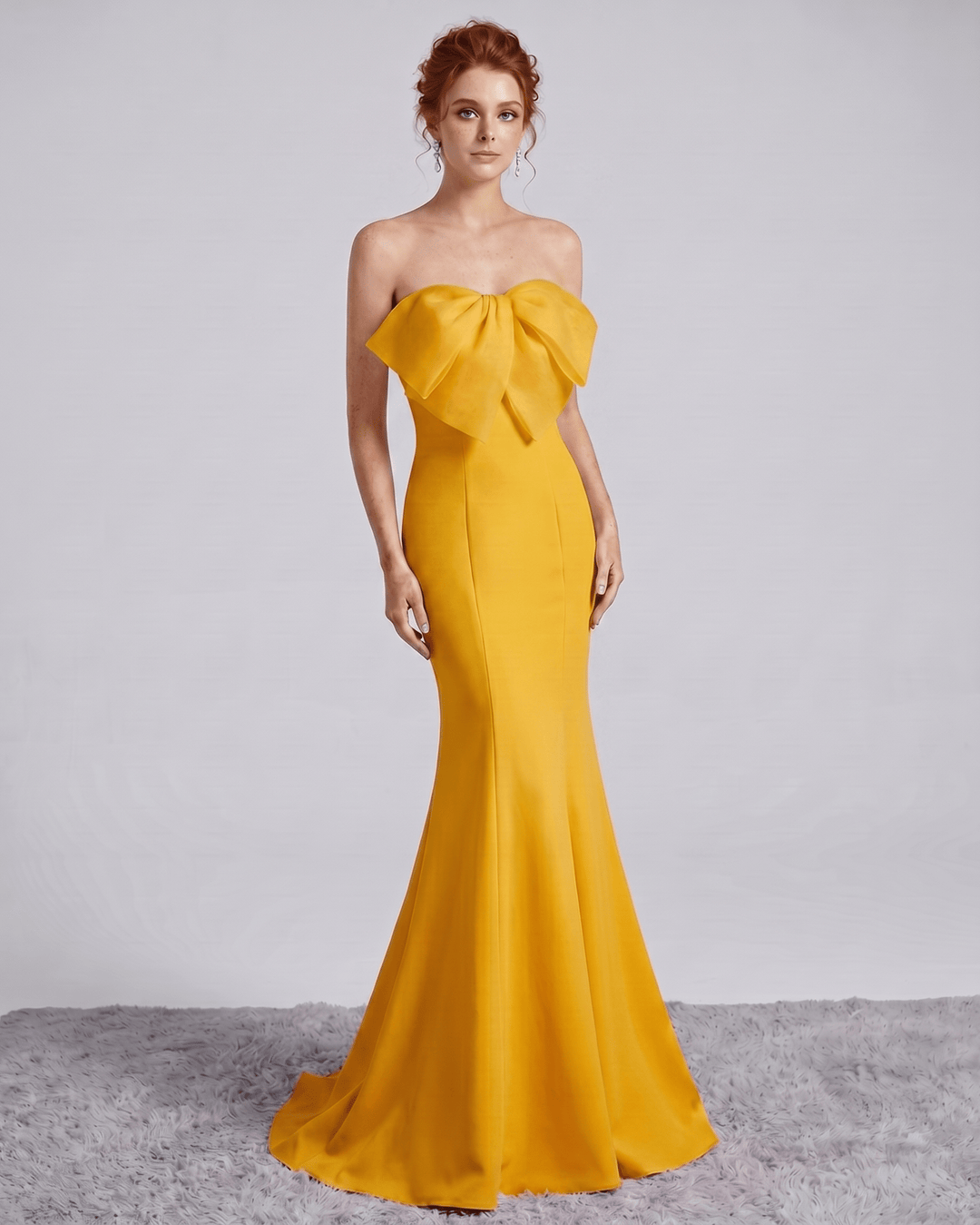Vestido de fiesta femenino, silueta sirena, elegante y sin mangas, moda actual.