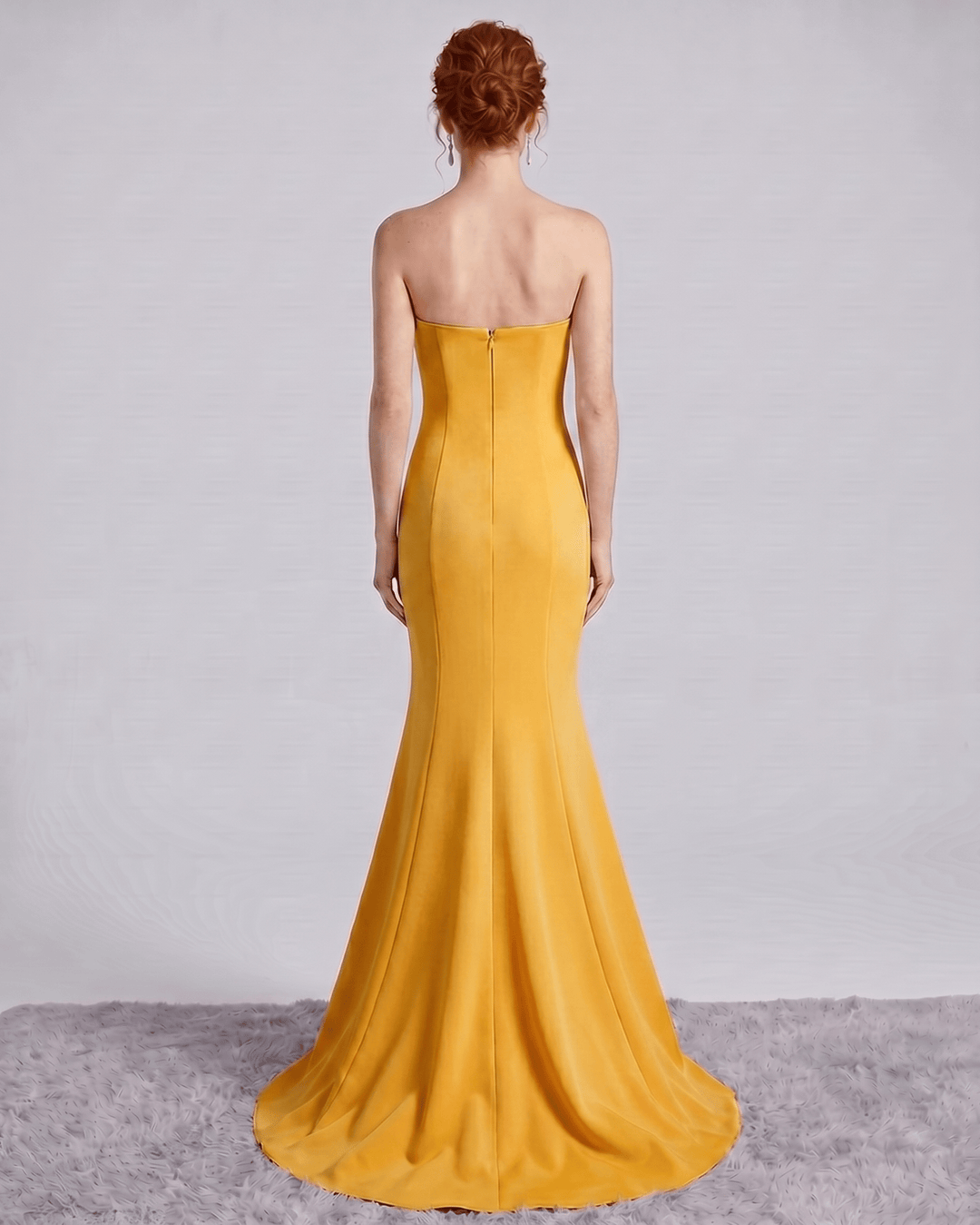 Vestido de noche formal para mujer, silueta sirena, elegancia en cada detalle.