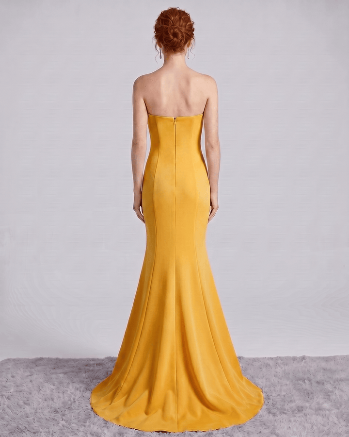 Vestido de noche formal para mujer, silueta sirena, elegancia en cada detalle.