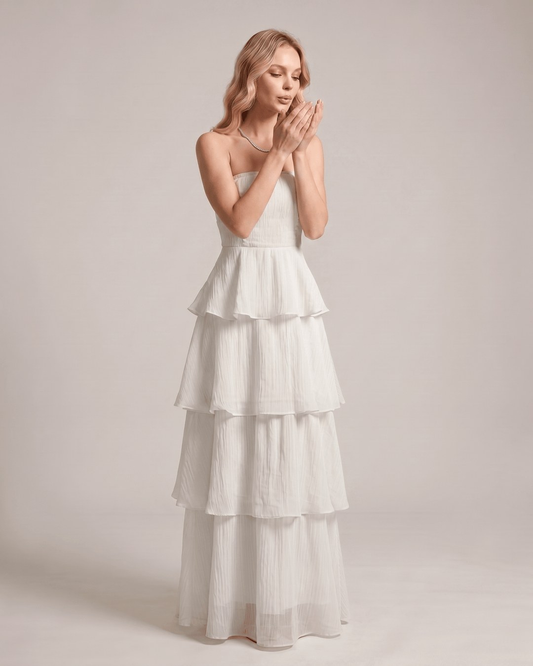 Vestido de verano sin tirantes, estilo maxi, para mujer, fresco y chic.