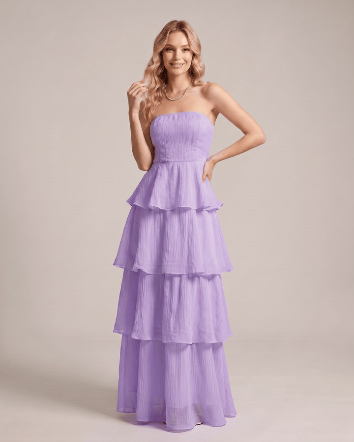 Vestido de verano fluido sin tirantes, estilo maxi para mujer, chic y cómodo.