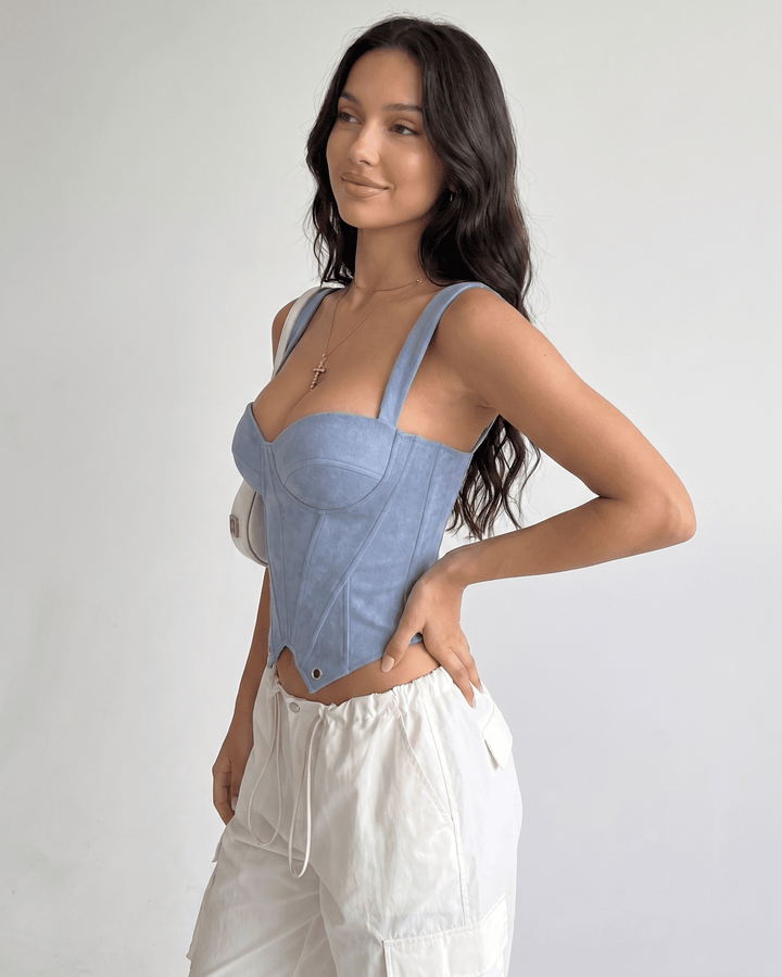 Top bustier elegante para mujer, perfecto para fiesta o noche.