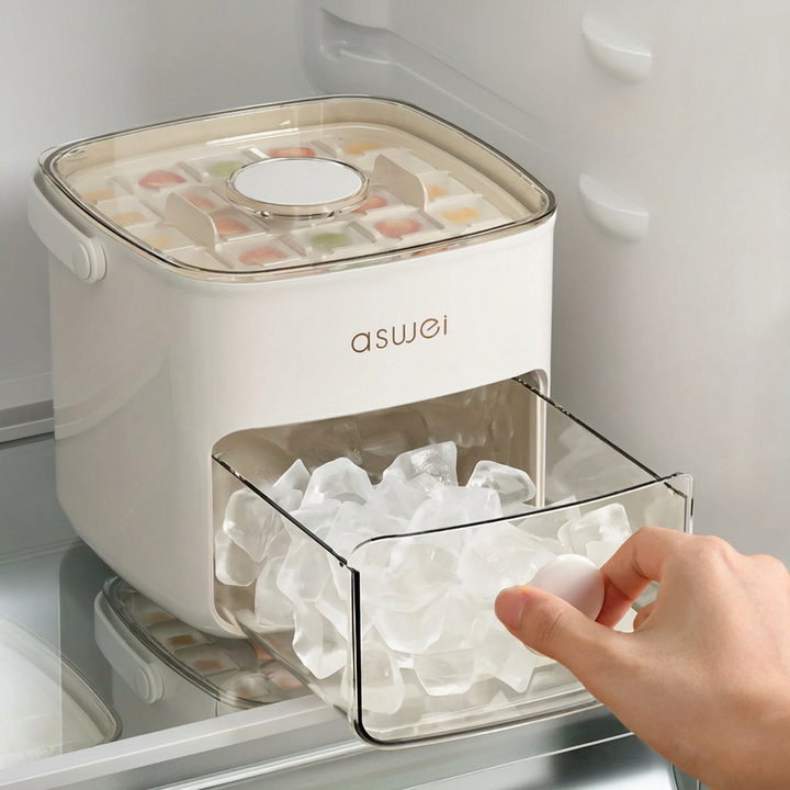 Máquina de hielo WC2026 de 2L para fiestas y bebidas refrescantes. Produce hasta 12 kg de hielo diario para tu hogar.