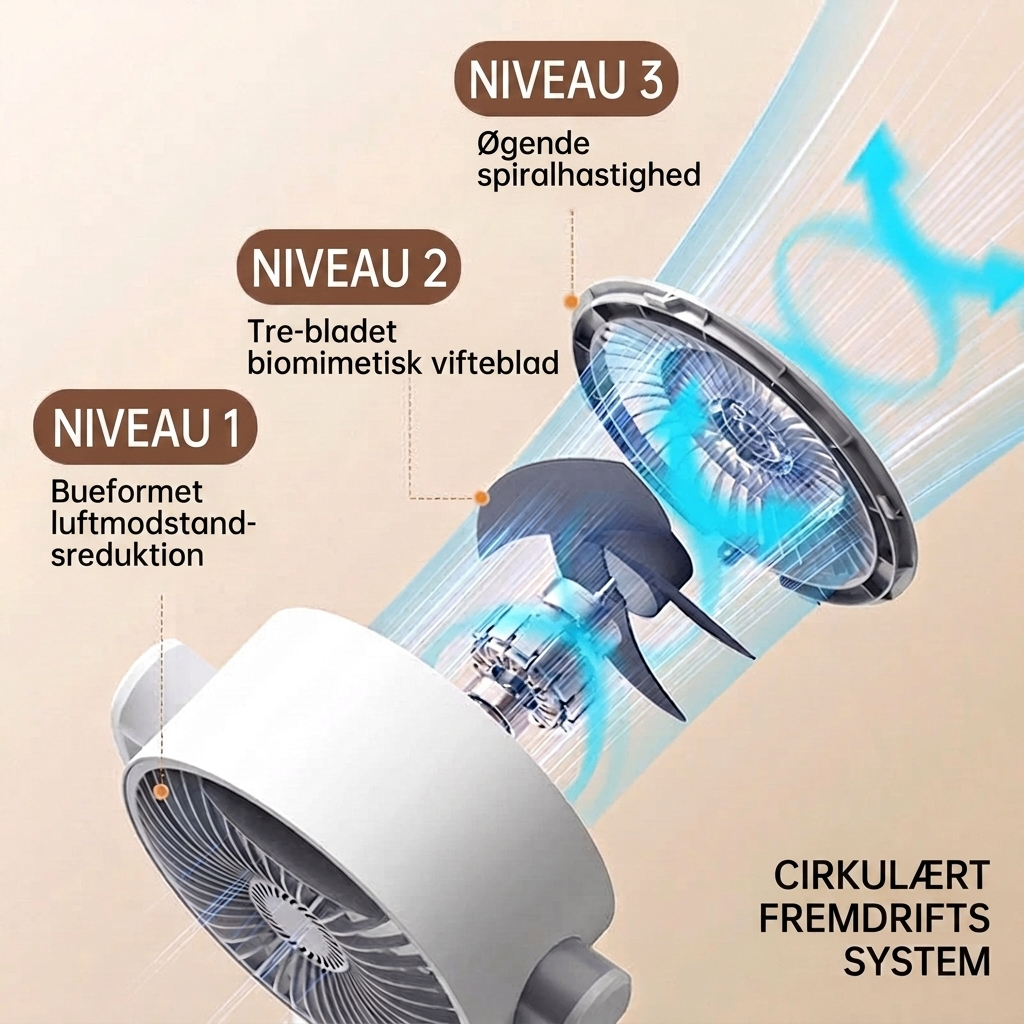 Ventilador de pie modelo mvb26 silencioso USB recargable. Control remoto para una climatización eficiente y confortable.