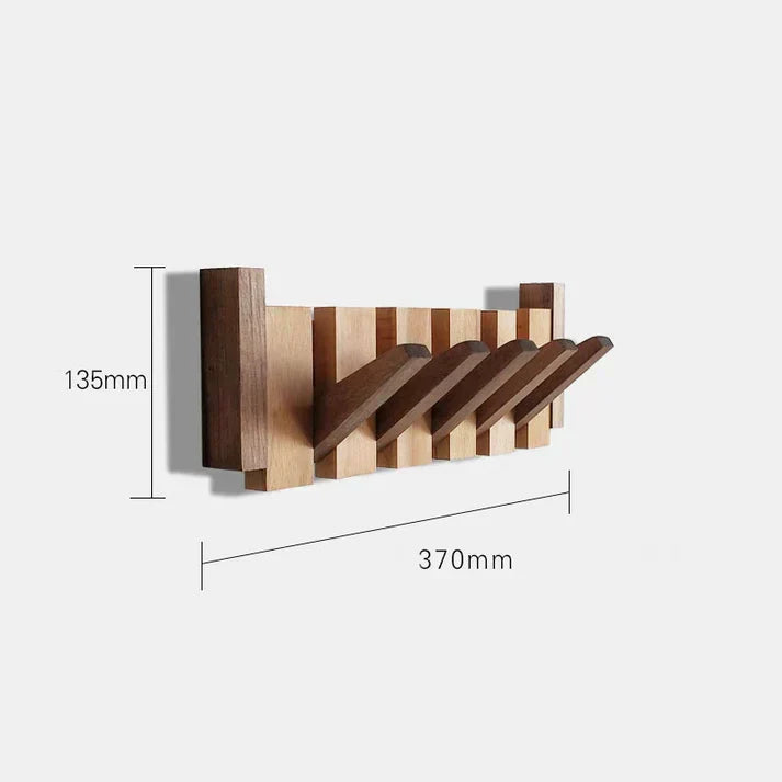 Moderno perchero de madera estilo piano, colgador de abrigos para la entrada o pasillo.