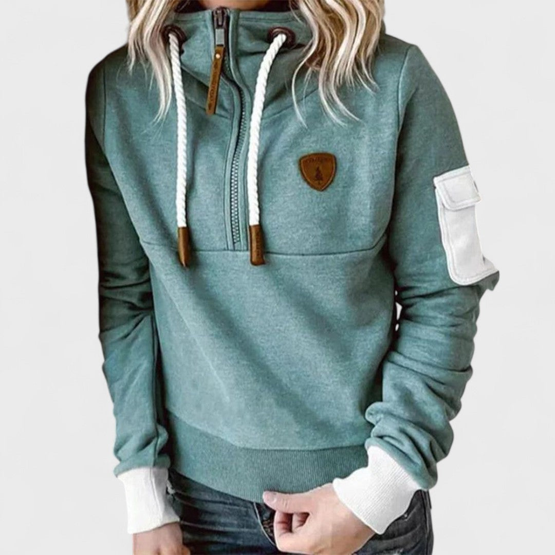Suéter de felpa suave para mujer, ideal para comodidad y estilo versátil en el día a día.