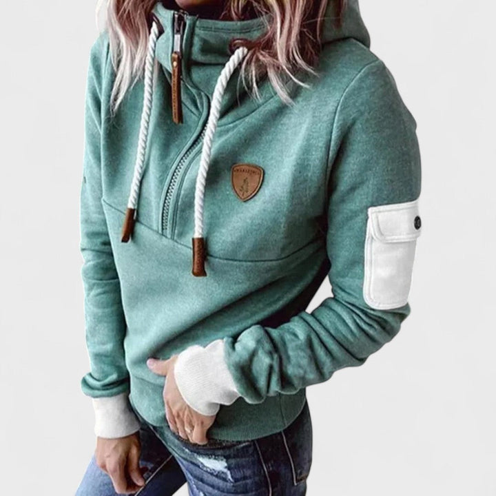 Suéter de felpa, moda femenina cómoda y versátil, perfecto para looks de primavera-otoño.