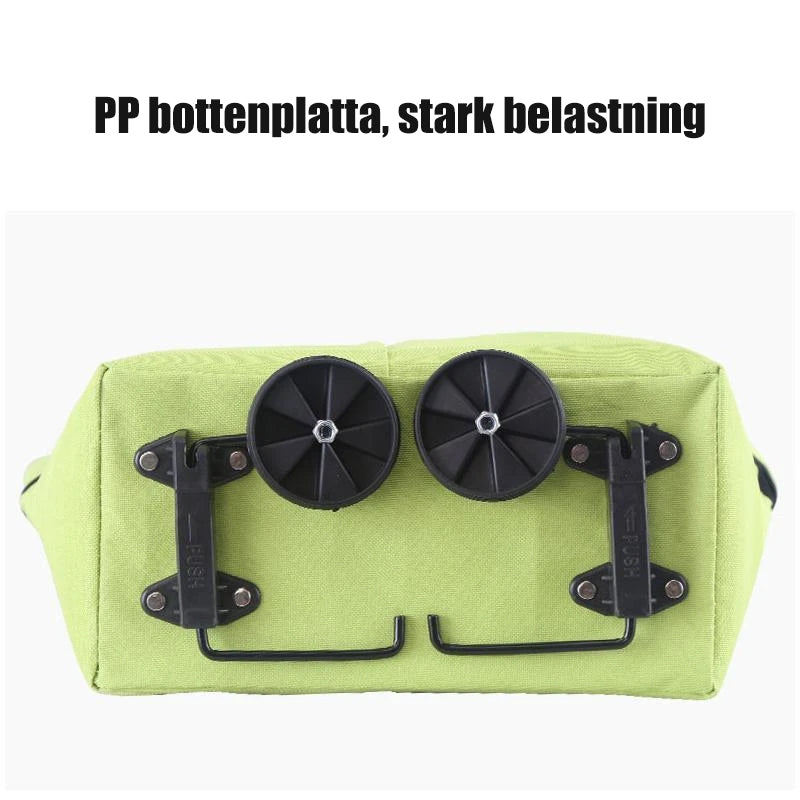 Bolso de la compra de mujer, cómodo, plegable con ruedas, perfecto para el mercado.