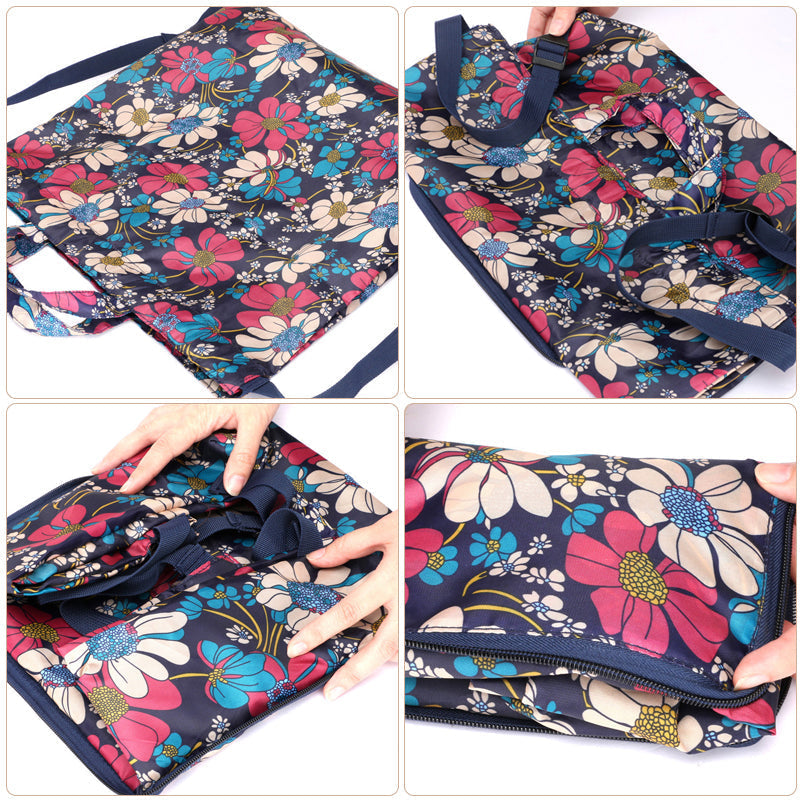 Mochila de viaje unisex plegable e impermeable, con práctico cierre de cuerda.