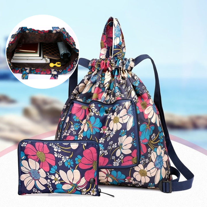 Mochila de senderismo plegable, impermeable y ligera, esencial para la aventura.