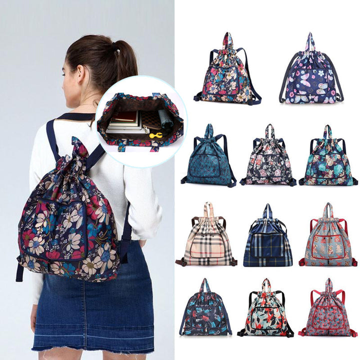 Mochila compacta plegable para deporte, impermeable y fácil de guardar.