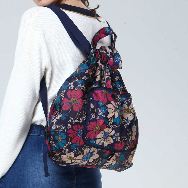 Mochila multiuso plegable, impermeable y unisex, con cierre de cuerda, para viaje y gym.