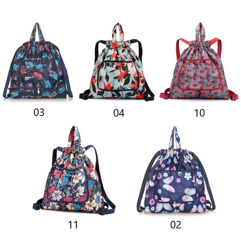 Mochila con cierre de cuerda, plegable, impermeable, perfecta para el día a día o senderismo.