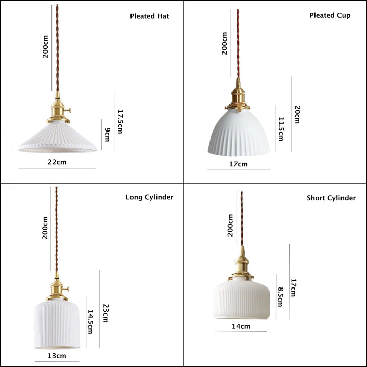 Luz de techo LED de cerámica japonesa, perfecta para comedor o sala de estar, decoración moderna.