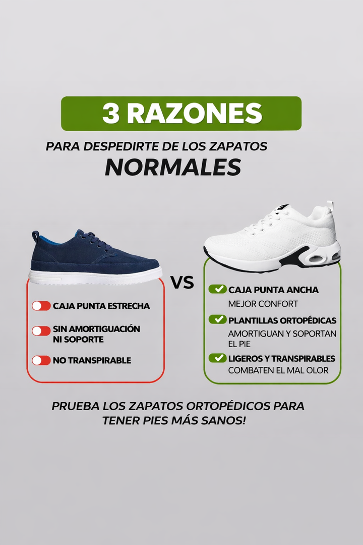 Calzado cómodo y moderno OrtoConfort para mujer, ideal para el día a día y alivio de pies.