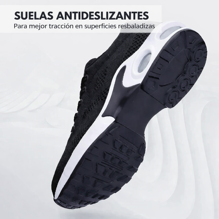 Zapatillas OrtoConfort para la salud de los pies, diseño ortopédico que reduce el dolor al caminar.