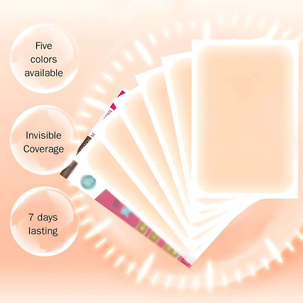 Parche corrector discreto para cicatrices y tatuajes. Maquillaje de piel impermeable y autoadhesivo.