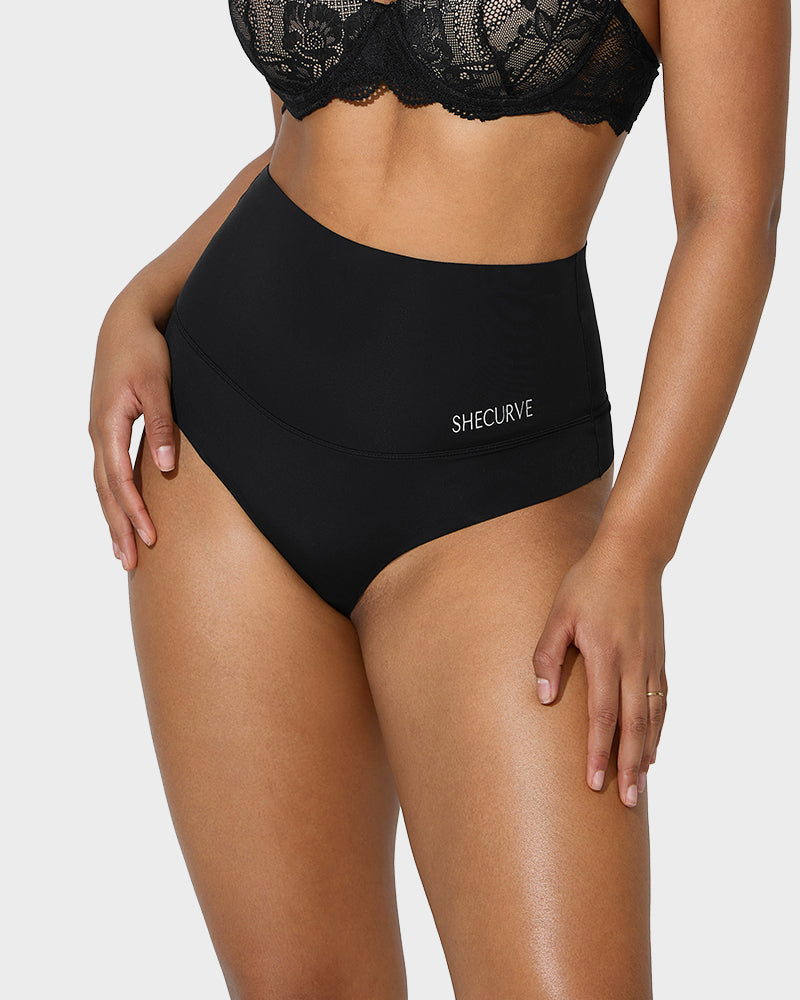 Bragas moldeadoras de tiro alto para mujer, ofrecen control abdominal para una silueta suave, ideales postparto.