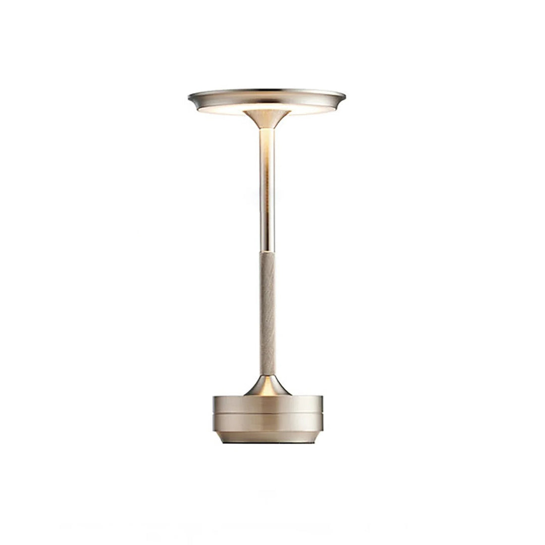 Lámpara de mesa táctil inalámbrica LED. Diseño nórdico, luz ajustable, recargable, perfecta para ambiente.