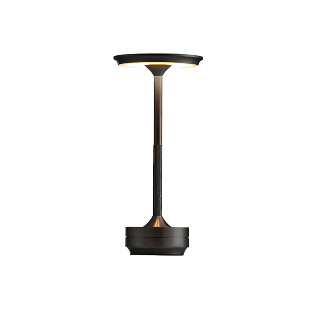 Lámpara de mesa dorada inalámbrica nórdica. Control táctil, luz LED ajustable, recargable, perfecta lectura/ambiente.