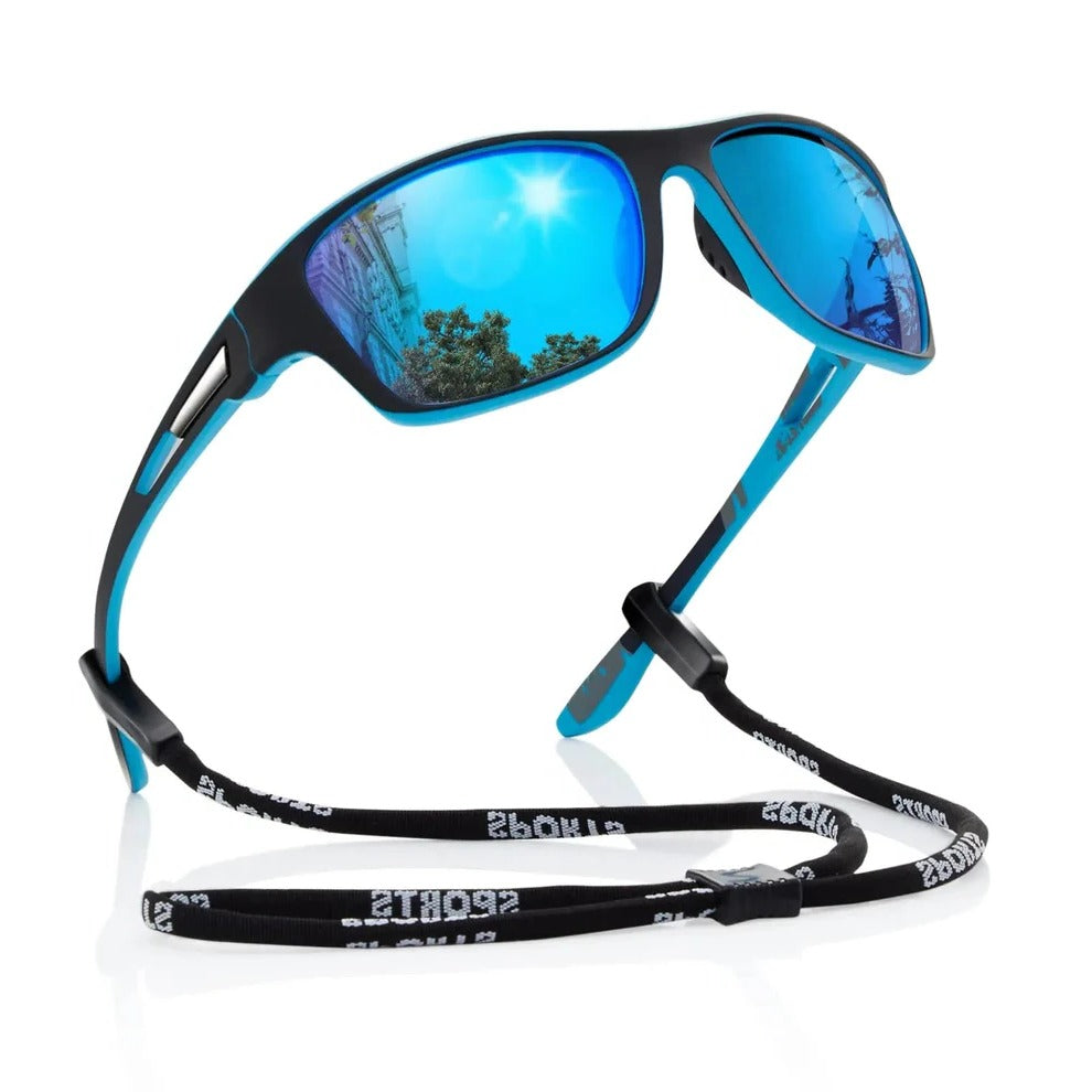 Gafas de sol deportivas polarizadas unisex, ideales para ciclismo, running y actividades al aire libre con protección UV.